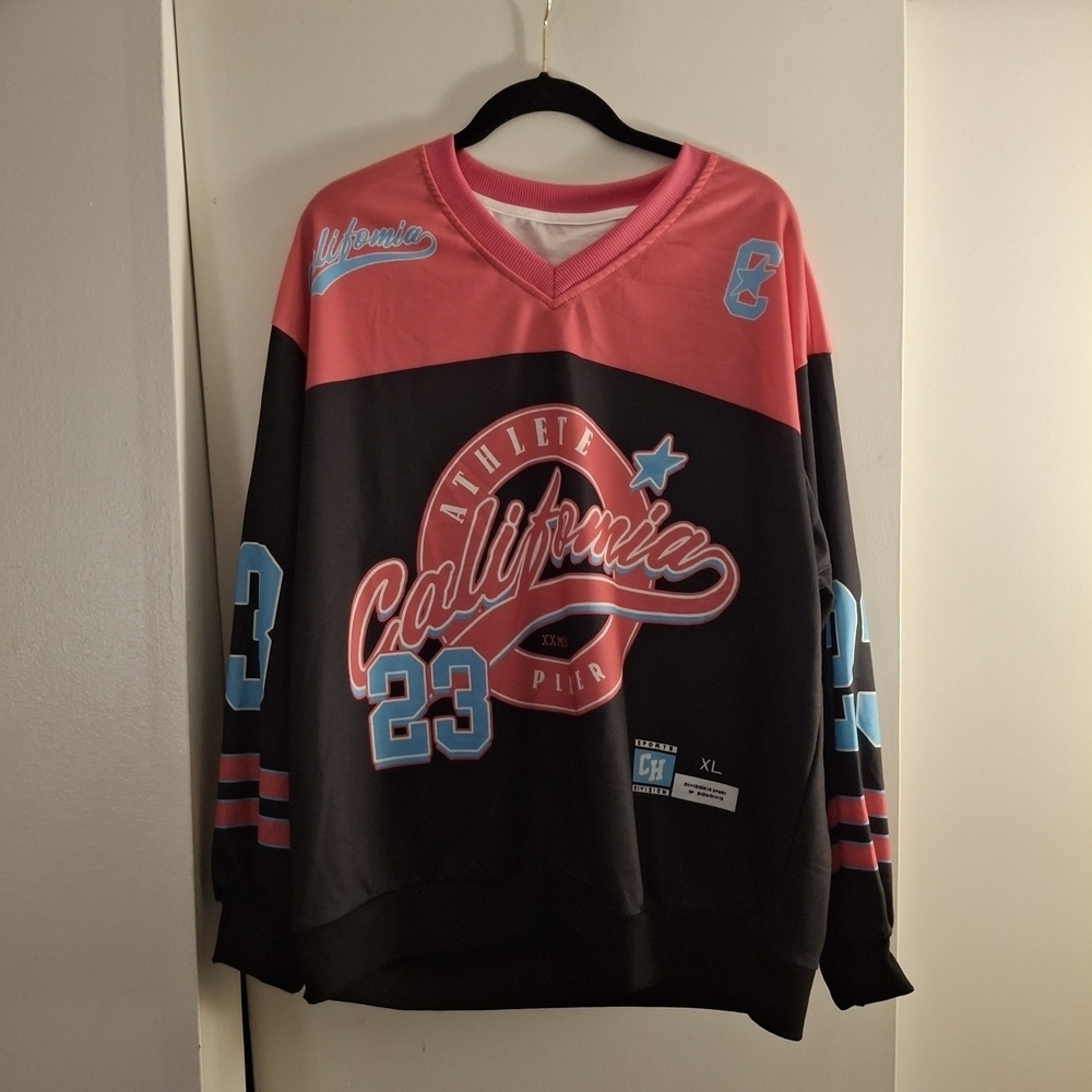 Black and Pink Women's California Athlete Sweatshirt